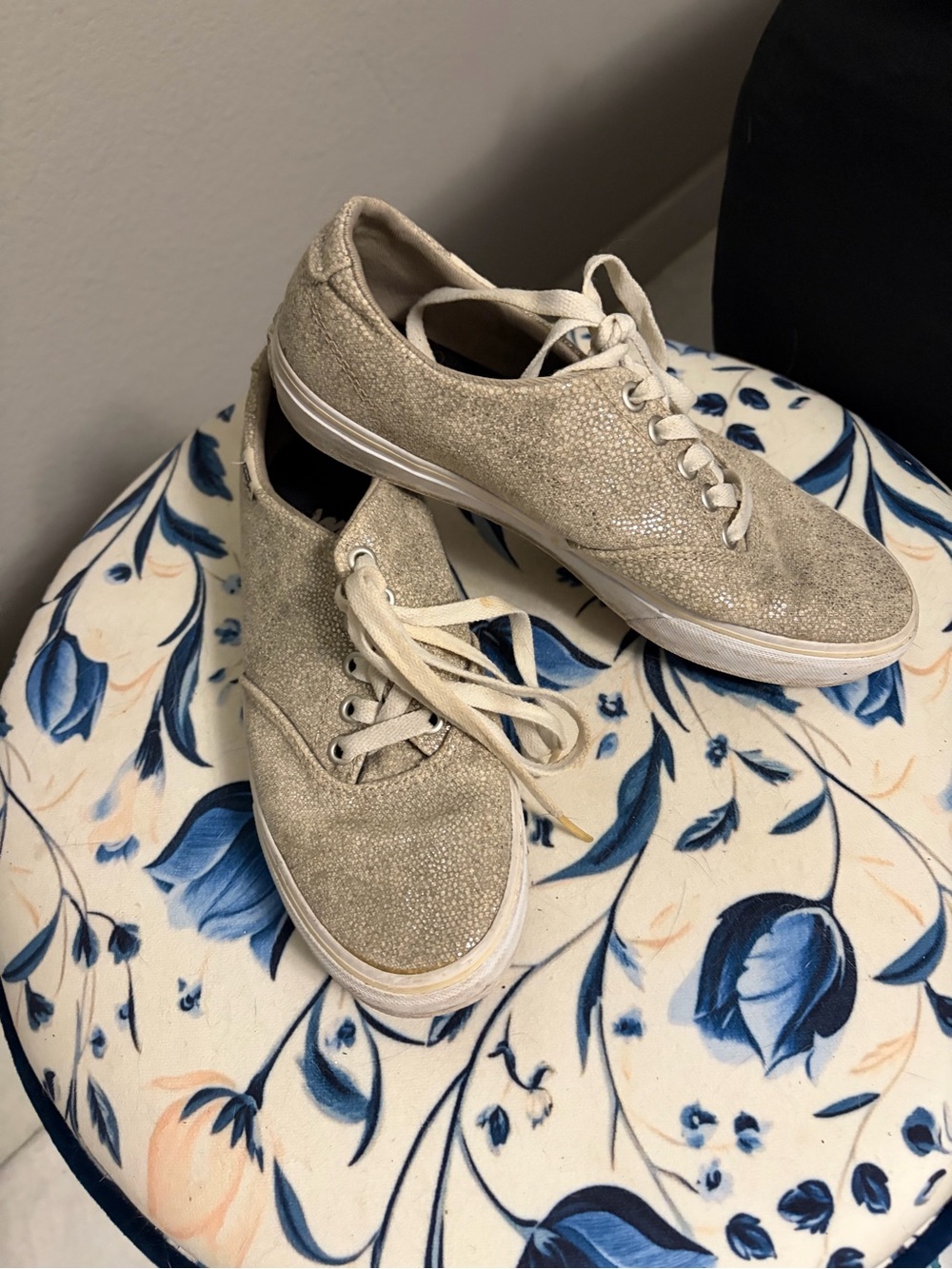 Vans Women's Lace-Up Sneakers in Light Beige
